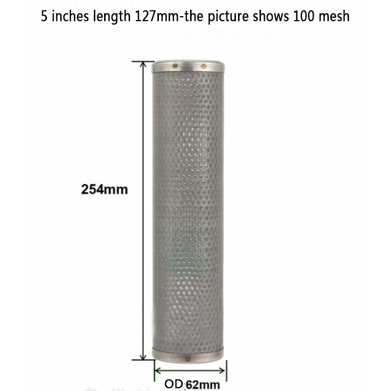 Filtre à cartouche en acier inoxydable, élément filtrant en treillis métallique, 5, 10 ou 20 pouces, 304 ou 316