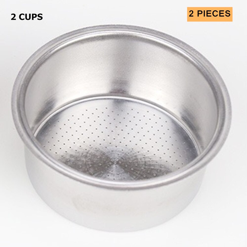 EC680/EC685 Bottomless Portafilter 51MM for Delonghi dedica machine Filter Replacement Filter Basket بورتافلتر ديلونجي Espresso: 2 cups x 2 pcs