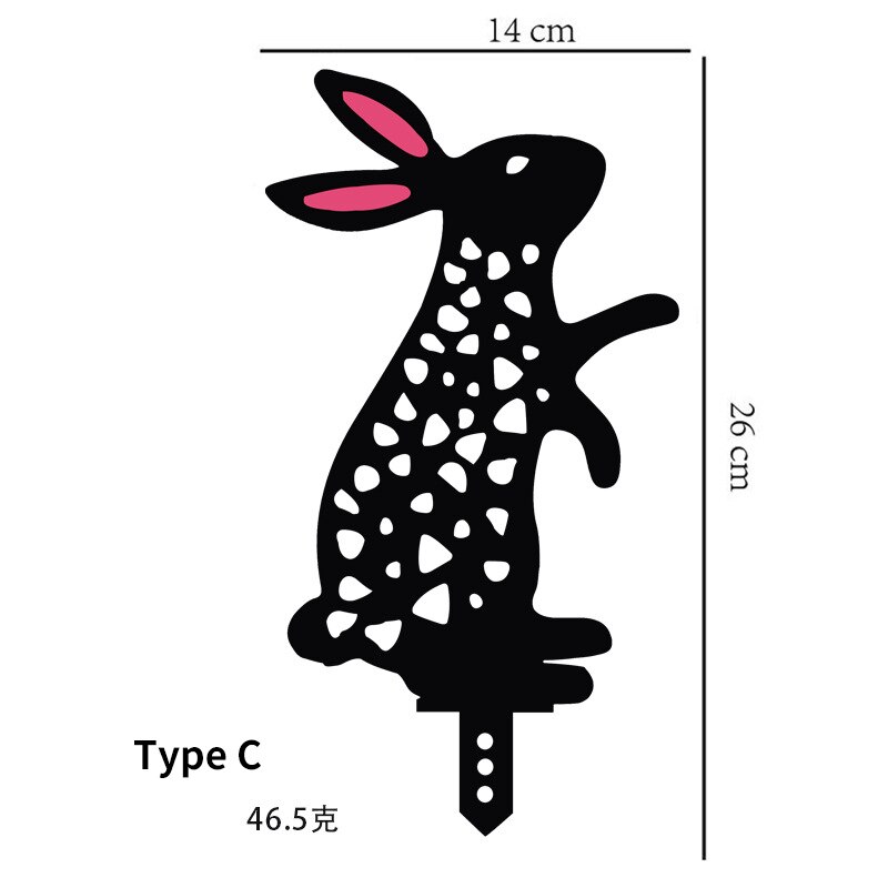 DIY Rabbit Pattern Art Garden Yard Metal Sculpture Home Decor Garden Decoration Outdoor Jardin Decoration Exterieure