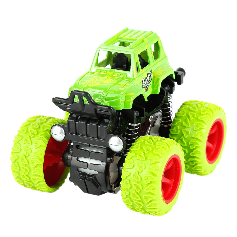 Inertie Vier-Wheel-Drive off-Road Voertuig Kinderen Simulatie Model Auto Anti-Onbreekbaar Speelgoed Auto Baby auto Model: Groen