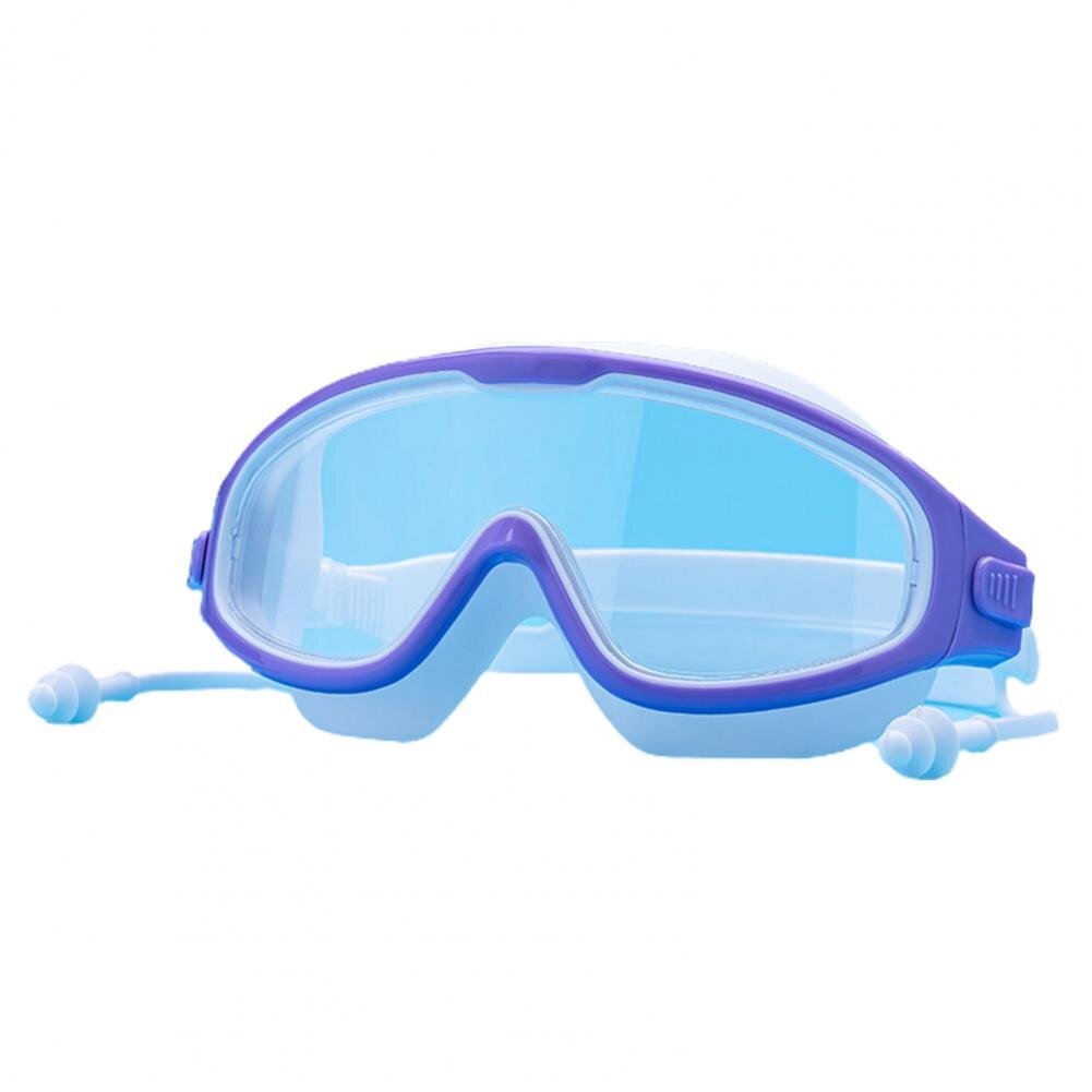Child Big Frame Anti Fog Swimming Goggles kids Waterproof diving goggles equipment Children glasses for swimming pool: Blue White