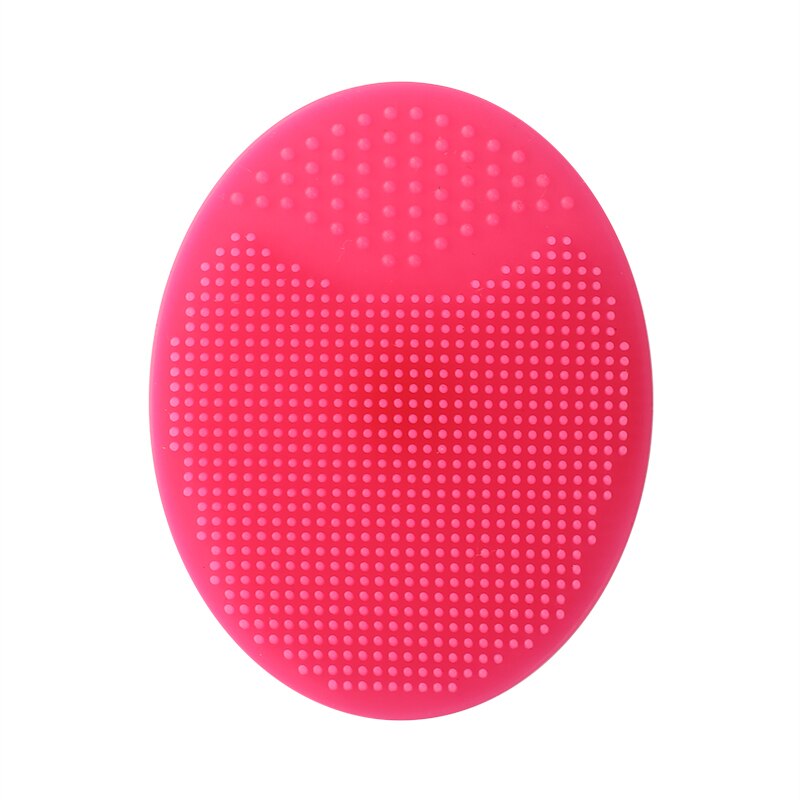 Silicone Small Octopus Facial Cleansing Brushes Face Deep Cleaning Washing Brush Massage Beauty Instrument Clean Pores/Exfoliate: Oval Rose
