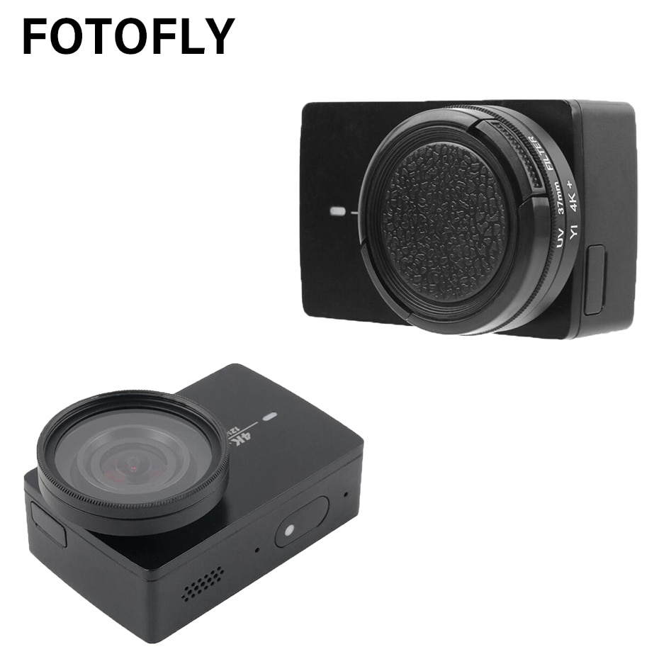 FOTOFLY Aktion Kamera Filter Für Yi 4K Lite UV CPL ND 2 4 8 Schützen Objektiv Filter Für Xiao yi 4K + Plus Sport Kamera Zubehör