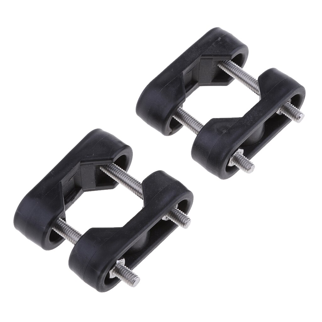 2Pcs Marine Boat Nylon Rail Mount Bracket Fits 22mm to 25mm Tube/Pipe