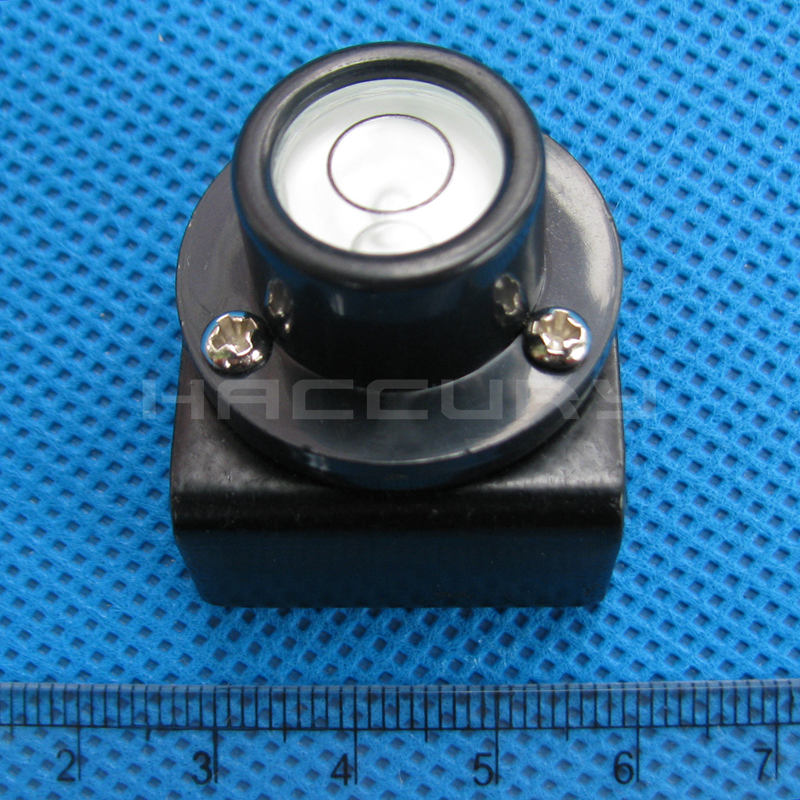 HACCURY – niveau à bulle 28x18mm, utilisation spéciale pour tige de télémètre suspendue règle horizontale coque en plastique