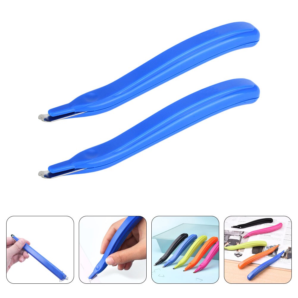 2Pcs Office Staple Puller Magnetic Staple Removing Puller Energy Saving Staple Puller Office Tool