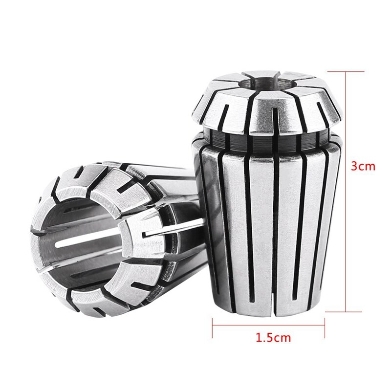 10Pcs ER20 Precision Spring Collet Set CNC Milling Lathe Tool ER20 Spring Collet Chuck