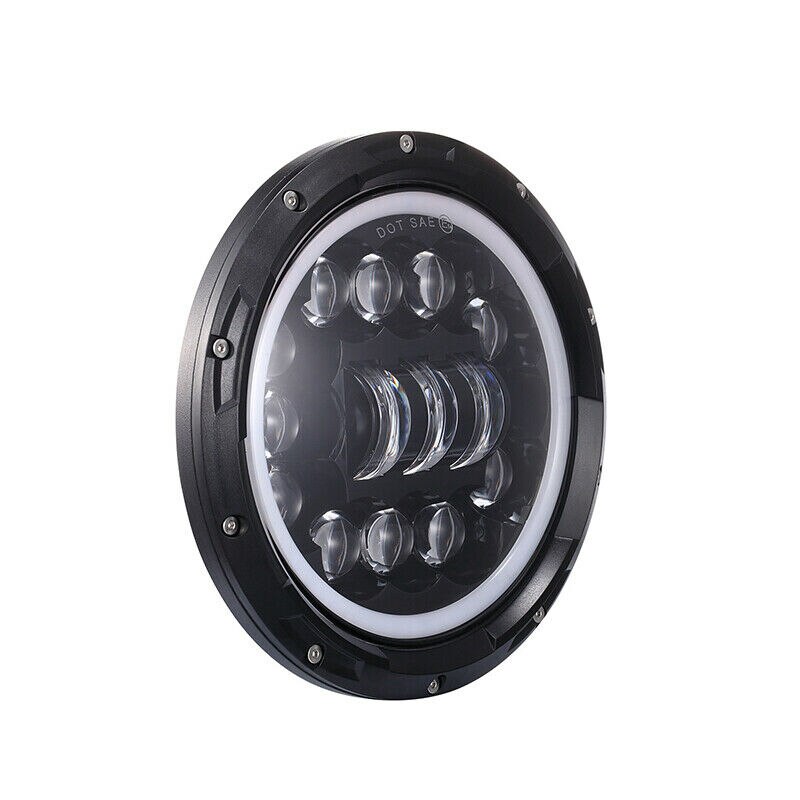7 Inch Headlight For Harley Motorcycle 7Inch Round DRL Turn Signal Halo LED Headlamp