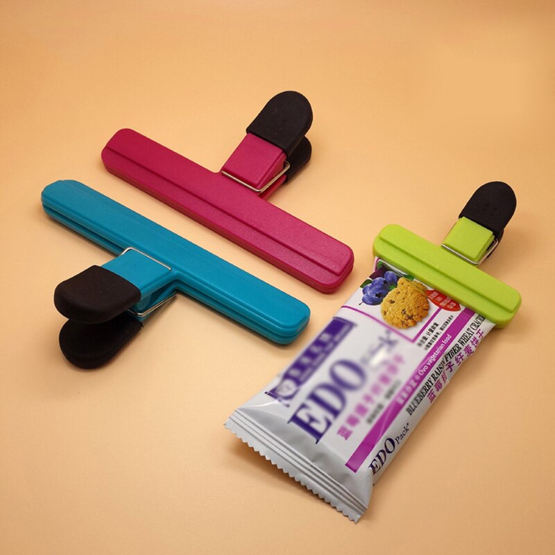 Plastic food sealed bag fresh food clip keep moisture-proof closed clip file binding clip kitchen tool universal seal clip