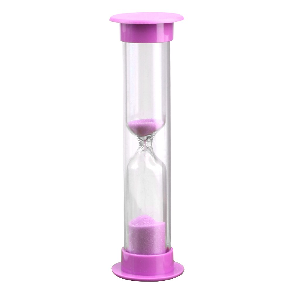 Hoomin mini timer børn sand timer ur timere farverigt timeglas til børn: Lyserød