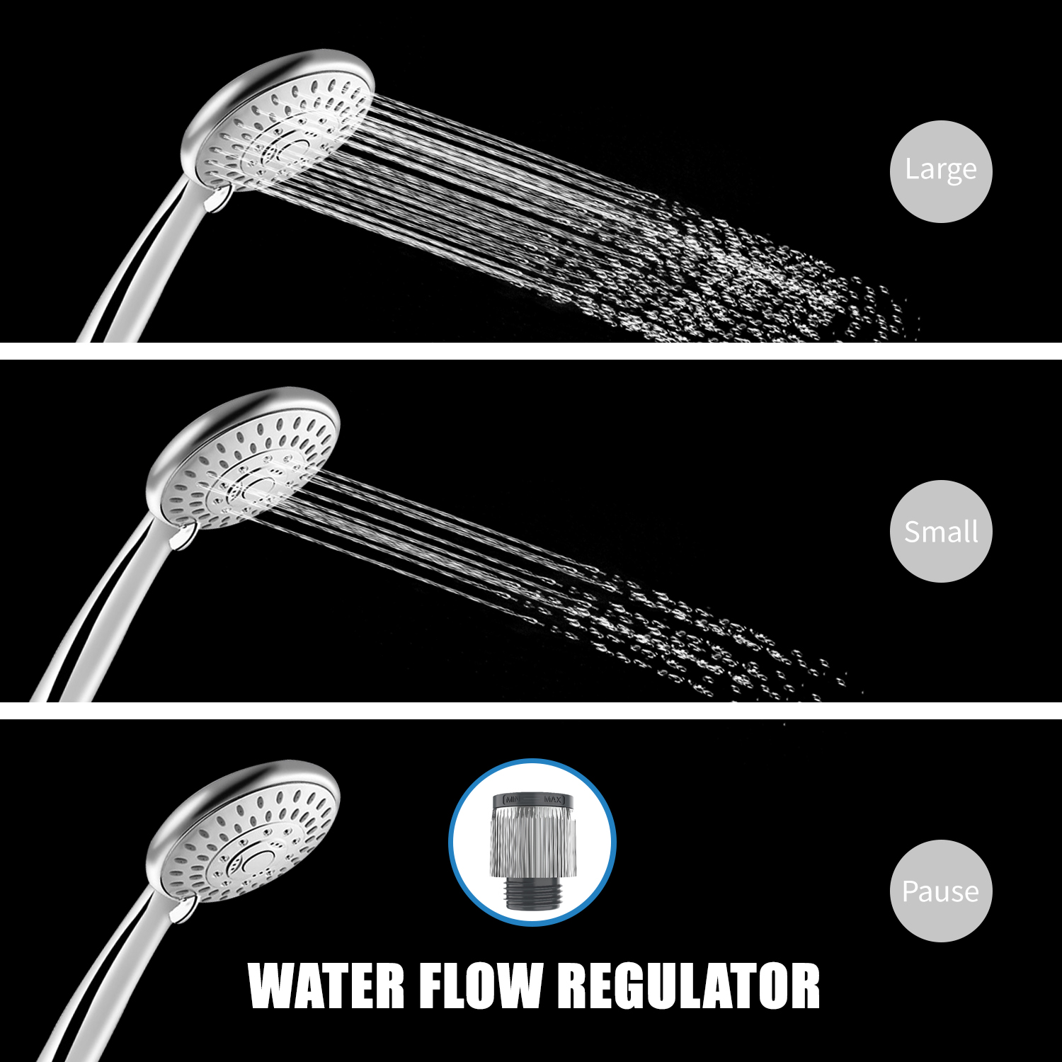 regulator przepływu wody ręczne słuchawki prysznicowe regulowane akcesoria robić kąpieli strąk prysznicem
