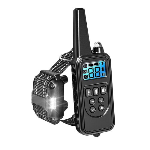 1pc Hund Training Gerät 20 ~ 100 lb Haustier Hund Wasserdichte Kragen LCD Fern Fernbedienung Statische Strom/Vibration: A 1 TO 1 / US-Stecker