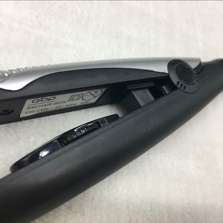 Alisador de pelo en U , plancha de pelo negra, chapado en plata, 2 en 1, enchufe AU/EU/US/UK