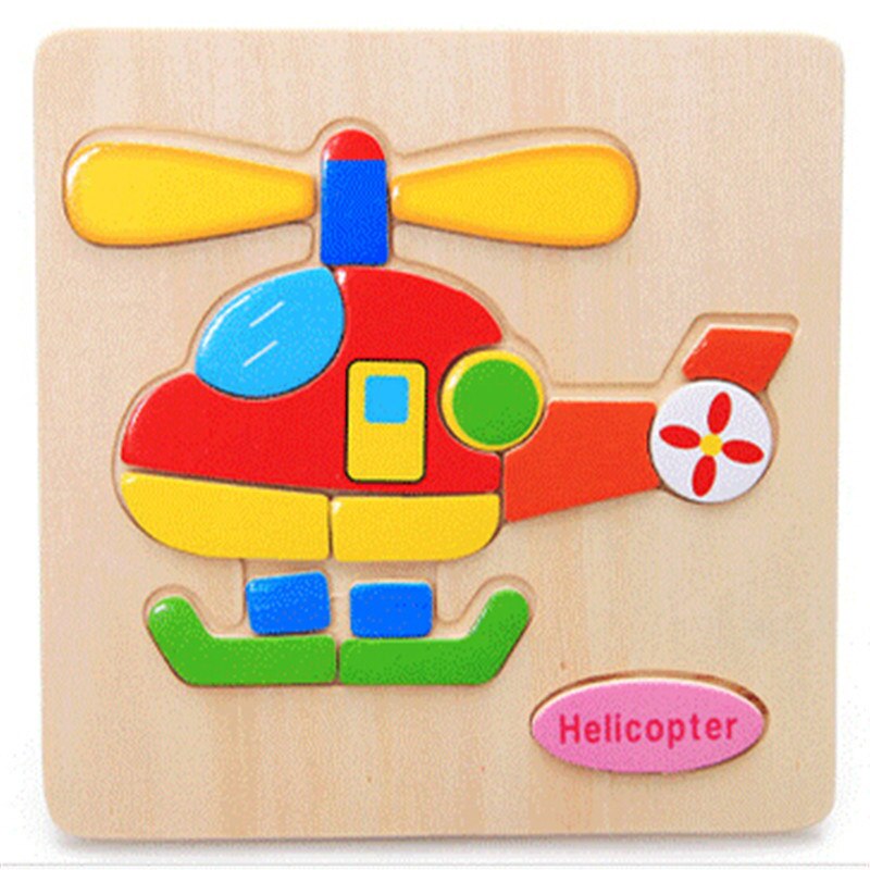 holz 3D Puzzle Puzzle Holz Spielzeug Für Kinder Cartoon Tier Puzzles Intelligenz Kinder Kinder Pädagogisches Spielzeug