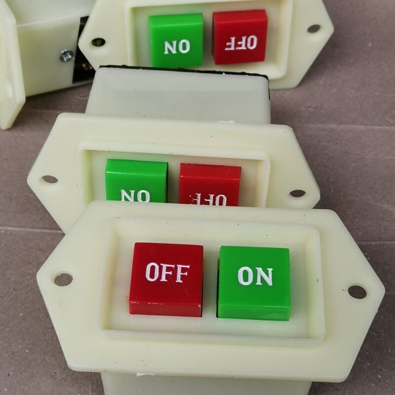 1PC Three Phase Button Starter Switch LC3 380V/220V Press Button Switch Bench Drill Drilling Machine Switch Start Switch 5A