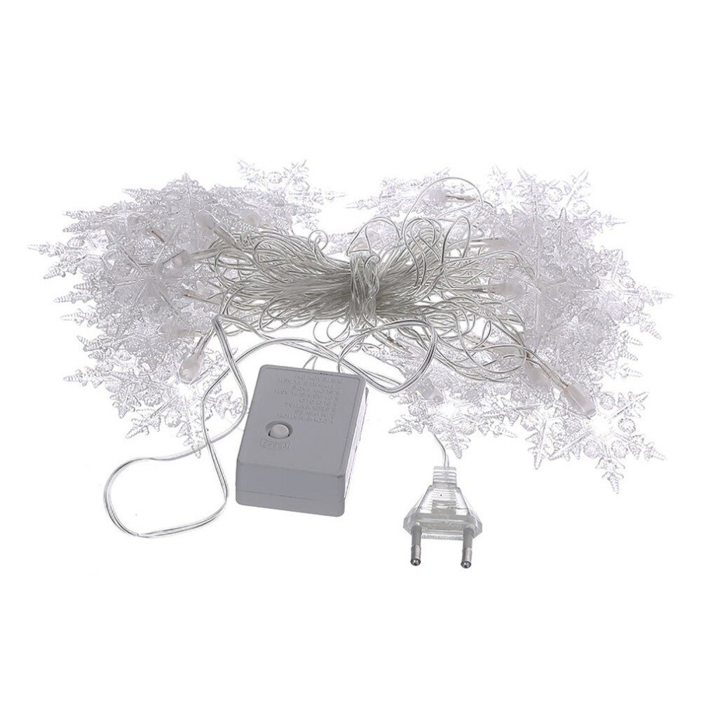 Christmas Tree Snow Flakes Led String Fairy Light Party Home Wedding Garden Christmas Decorations 4M 20Leds