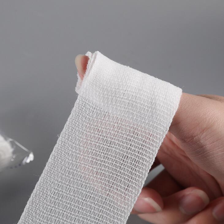 Engangs pbt elastisk bandage neutral engelsk førstehjælpstaske tilbehør mesh elastisk hæmostatisk bandage 5*450cm