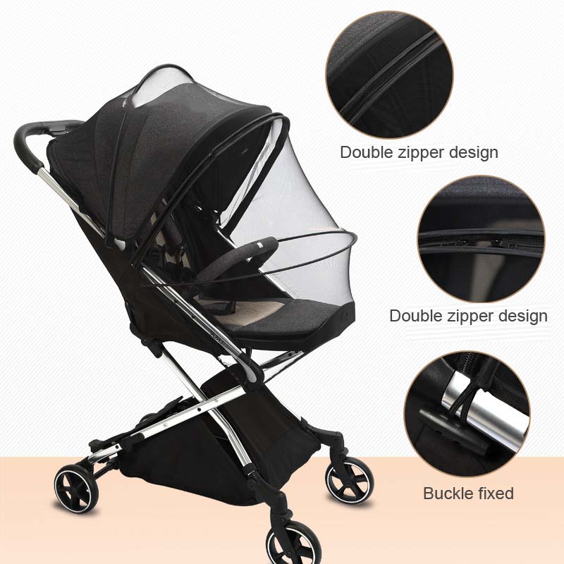 Soort Rits Fly Bescherming Accessoires Kinderen Wieg Zomer Mesh Vervoer Volledige Cover Klamboe Kinderwagen Trolley