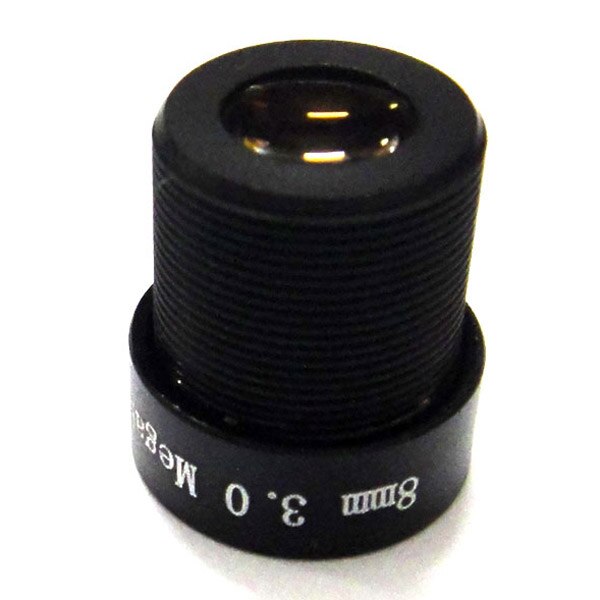 10x hd 3mp 8mm 40 graden hoek ir-bord 3.0mp cctv-lens  m12 x 0.5 mtv voor 720/1080p ccd ip-camera