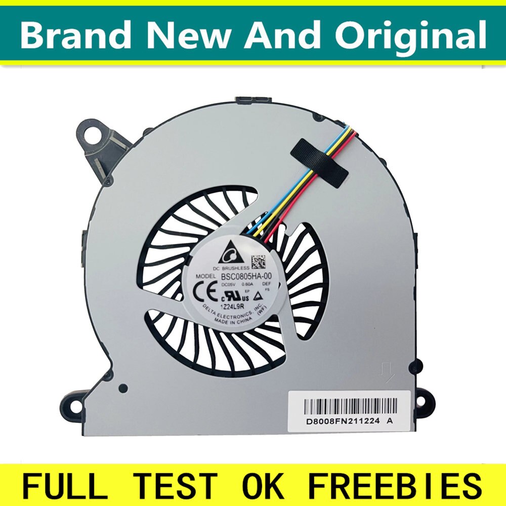 All-in-one Cooling Fan BAZB0808R5H BSC0805HA-00 DC5V D08008FN200330 for Intel NUC8i7BEH I3 I5 I7 NUC8 NUC10 Computer fans 4Pin