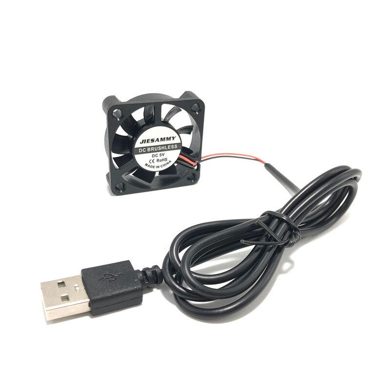 Ventilateur 40mm silencieux 12V 24V 5V USB manchon/2 roulement à billes 40mm x 10mm 4CM DC ventilateur sans brosse pour imprimante 3D refroidisseur radiateur Mini ventilateur: 5V Sleeve USB1Meter