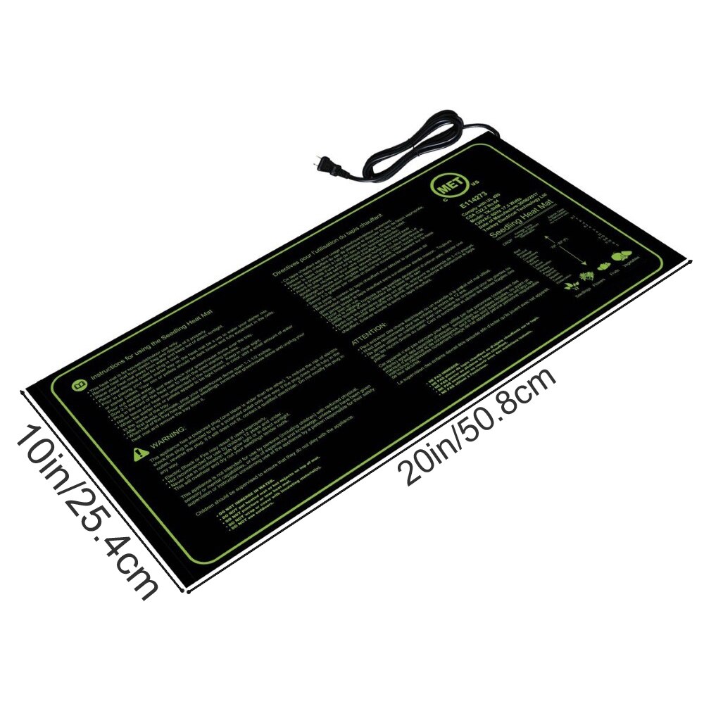 Seedling Heating Mat Waterproof Plant Seed Germination Propagation Starter Heated Pad Household Garden Supplies