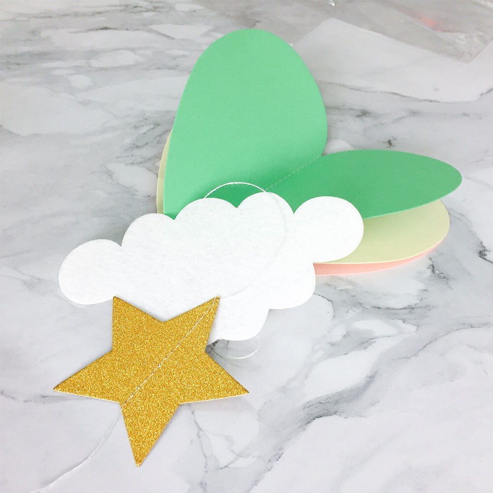 1pc Air Balloon Paper Garland Hanging Decorations Paper Ornaments Wedding Baby Shower Birthday Party Decoration Photo Booth