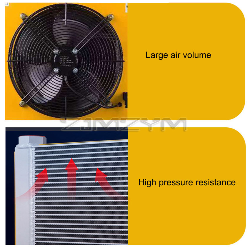60L/min Hydraulic Air Cooler AH0608T Hardware Tools Air Cooled Oil Radiator Air Cooling Oil Cooler 110V 220V 24V 12V
