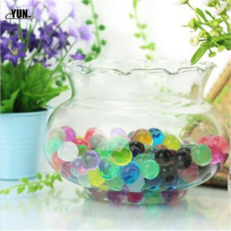 5000PCS Pearl Shaped Hydrogel Crystal Soil Water Beads Bio Gel Mud Grow Magic Jelly Balls Orbiz ForHome Wedding Decor 6D