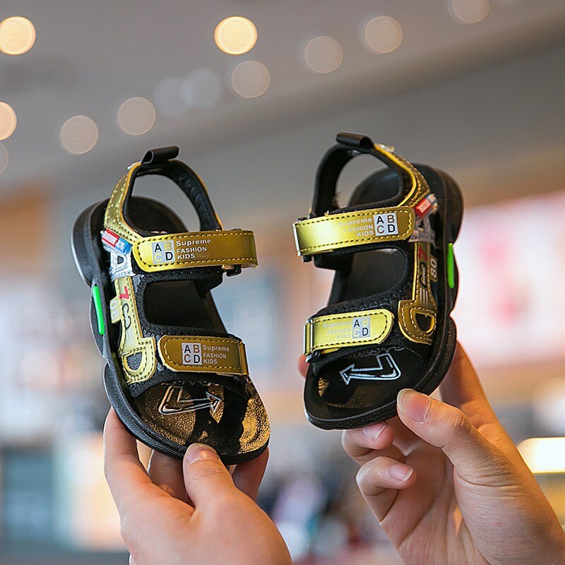 Drenge og piger sommer letvægts sandaler børn sports sandaler bløde behagelige børn strandsko størrelse 22-31