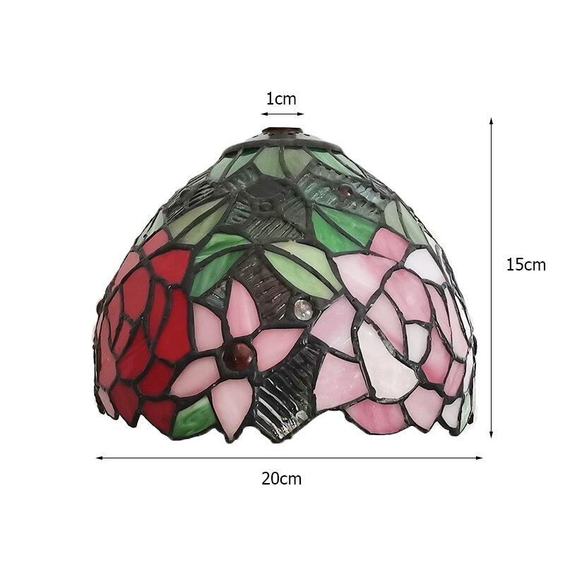 WOERFU klosz szklany 20CM różkażdy kwiat klosz lampa stołowa ścienna wisząca lampa DIY: Default Title