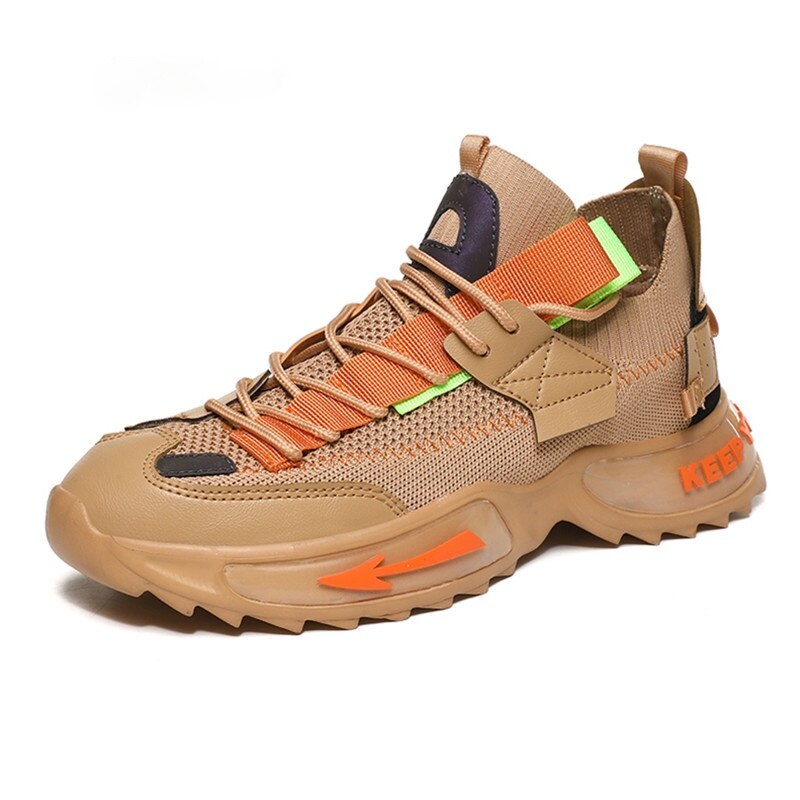 Gradient Lace-Up Athletic Mesh Sneakers: Elevate Your Style