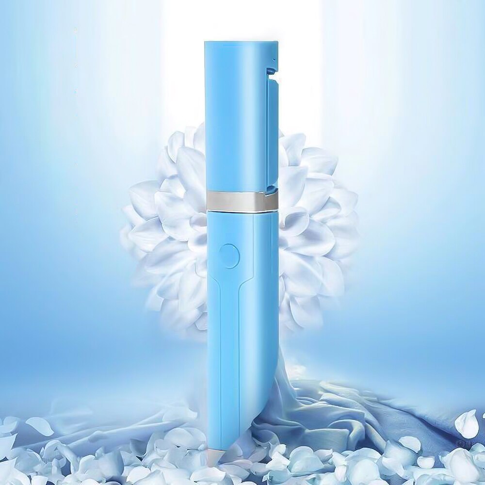 Kebidu Extendable Handheld Selfie Stick With Remote Shutter Button 3.5mm Cable Wired Selfie Monopod For Android IOS Phone: Blue