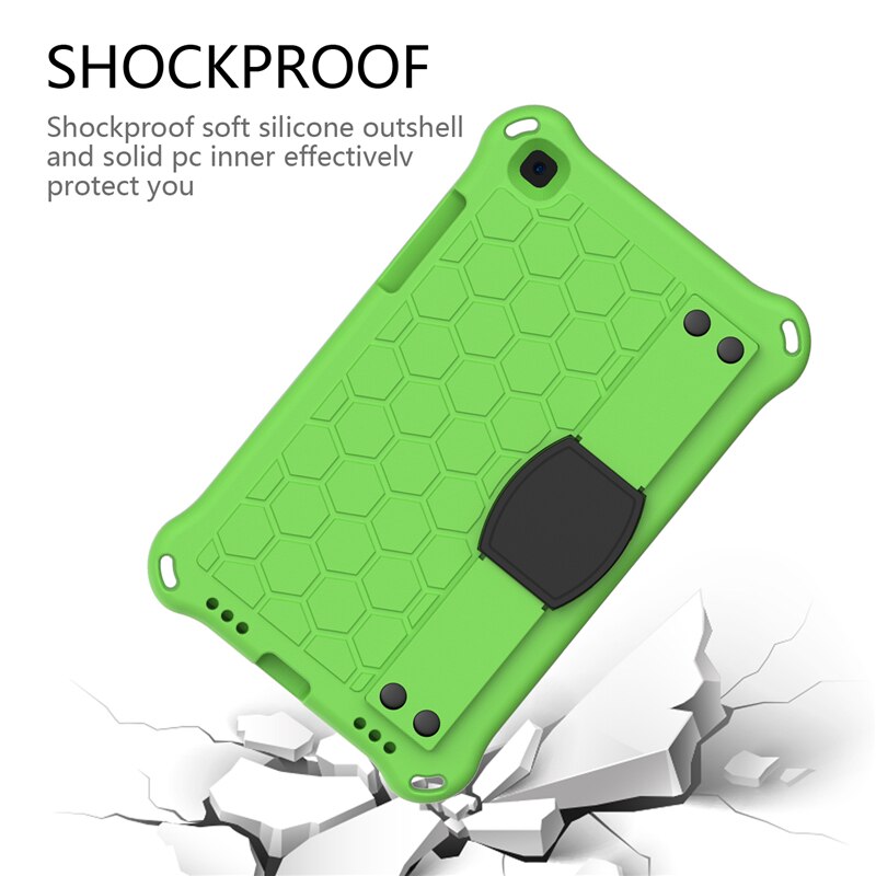 Tablet Case for Samsung Tab A 8.0 - EVA Shockproof Kids Stand Cover with Strap