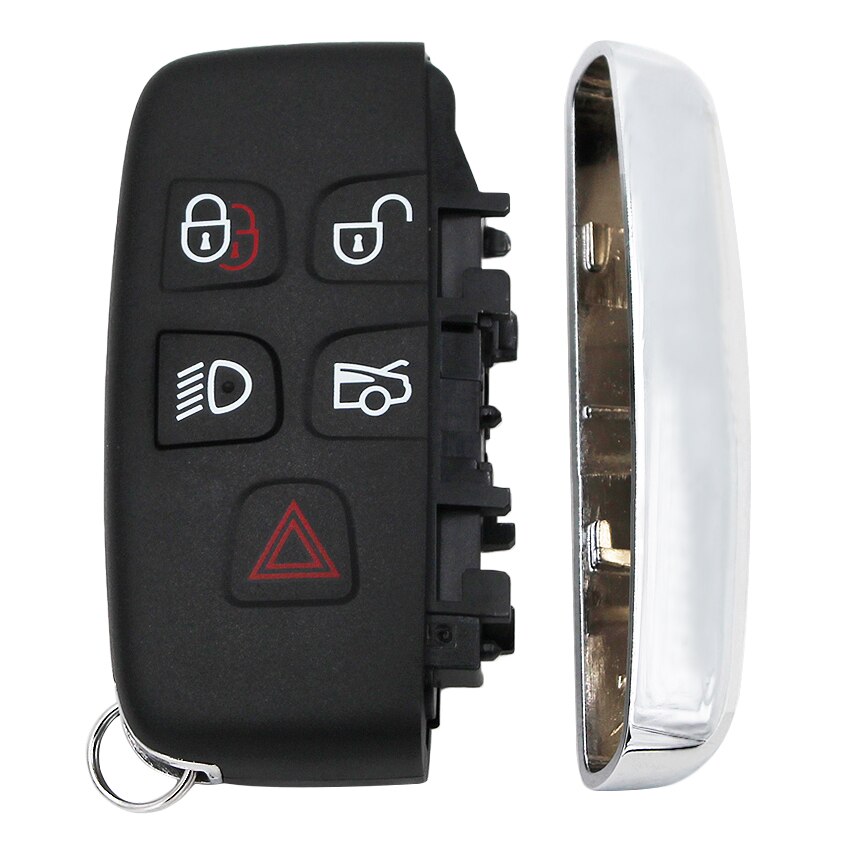 5 Button Remote Key Shell Case Fob Smart Car Key Housing Cover for Jaguar XJ XJL XF