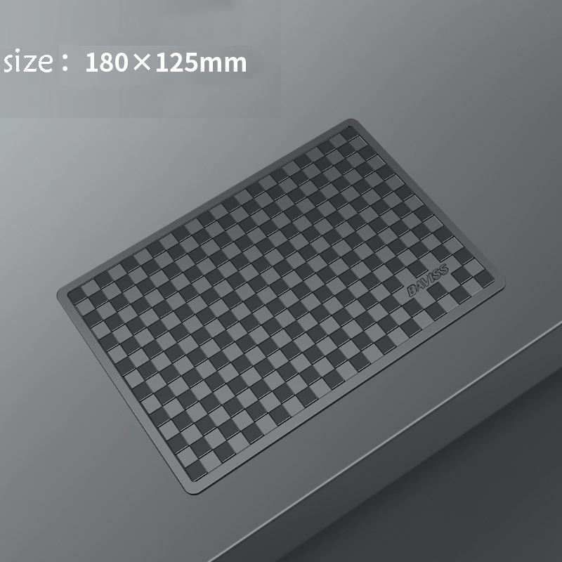 Tappetino antiscivolo in silicone per cruscotto auto Tappetino portaoggetti antiscivolo appiccicoso Tappetino porta telefono Accessori per auto: marrone