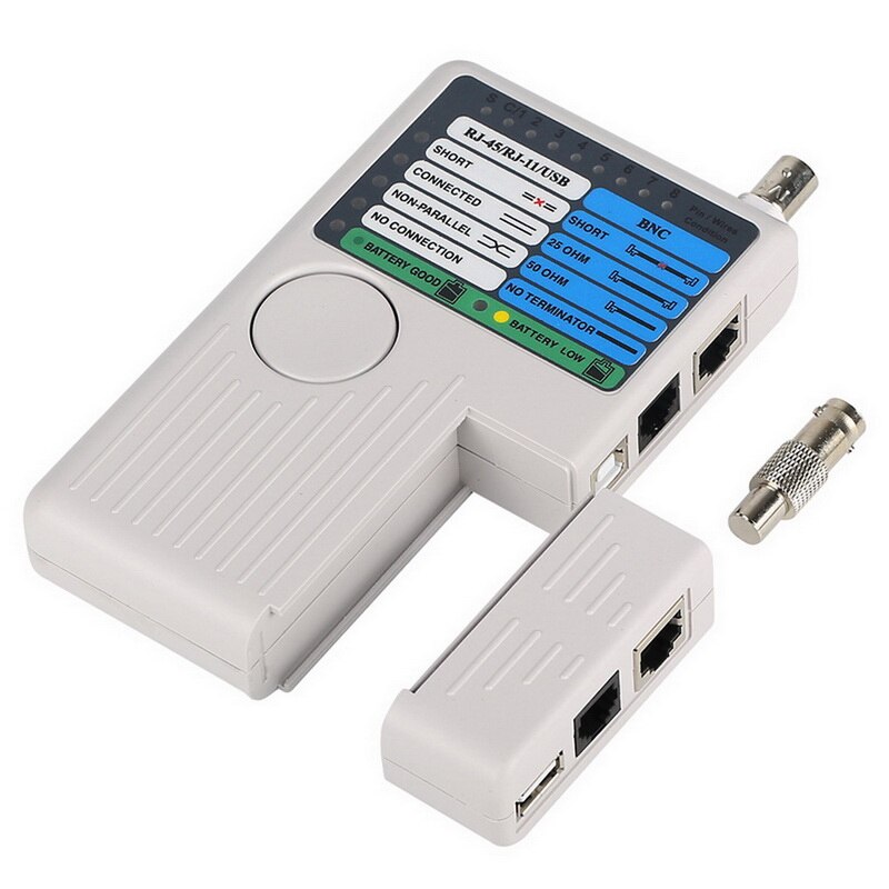 Multifunctional Tester Four-in-one Line Tester Cable Tester Wire Network Cable Tester BNC Coaxial Cable USB Cable Tester