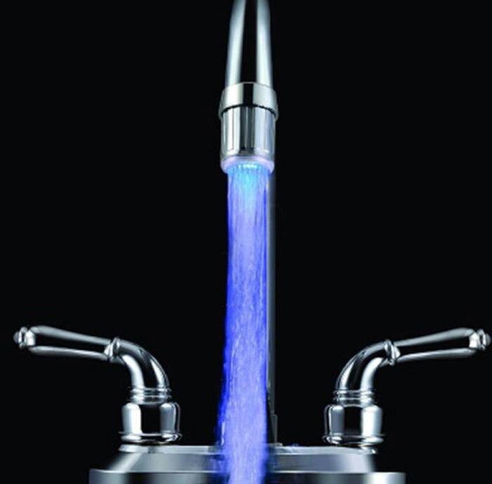 LED Light Glow Temperature Sensor For Kitchen Vessel Sink Mixer Faucet Water Tap