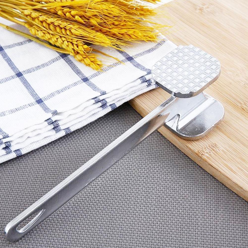 Martillo de acero de aleación de aluminio para cocina, herramientas manuales de doble cara para carne de cerdo, W7Q3