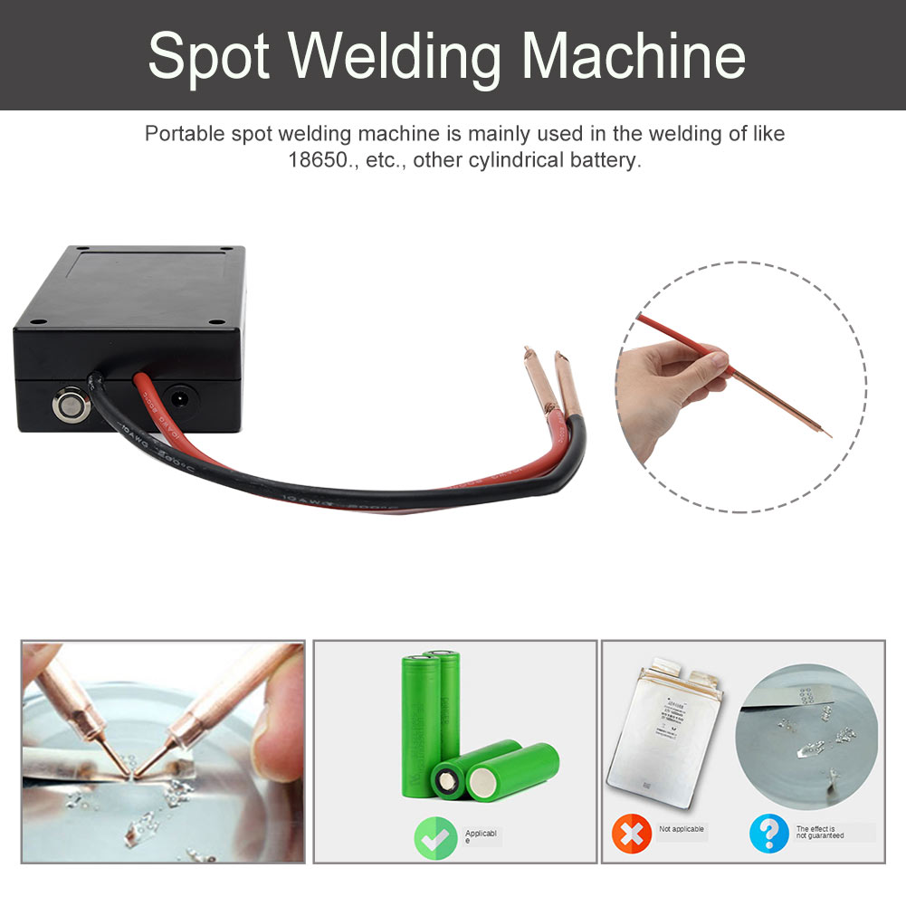 Welding Machine Safe DIY Mini Spot 18650 Lithium Battery Control Board 6 Gears Nickel Sheet Adjustable Settings Handheld