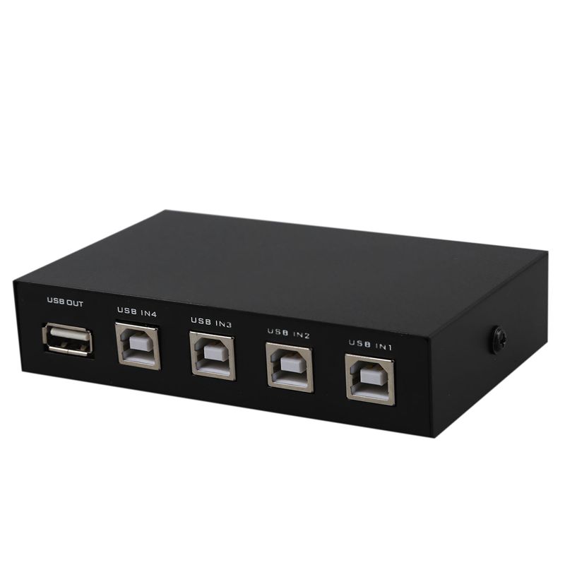 Senaste mini 4- portar usb-skrivarskanner delningsdelningsdelare splitterbox hub