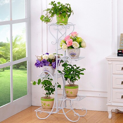 Bloemen Metalen Vloer Plank Indoor Plant Stand Bloem Rack Tuin Bloemen Stands Outdoor Plant Plank