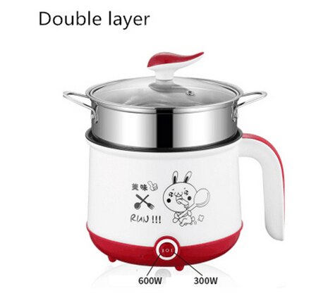 Electric Mini Rice Cooker 1.8L Non-stick Cooking Machine Single/Double Layer Available Pot Multi Electric Rice Cooker: T3 / UK