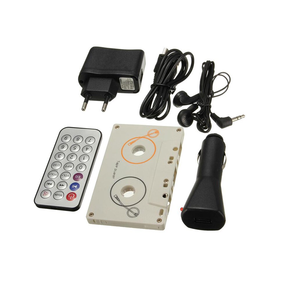 Télécommande Portable stéréo Vintage SD MMC adaptateur de bande MP3 Audio automatique lecteur de Cassette de voiture USB Kit de musique