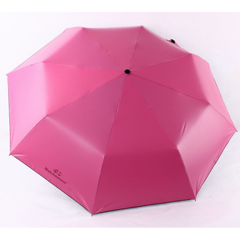 YADA Pure Rhinoceros Star Inside 3-Folding Umbrella Women Man UV Rainproof Umbrella Parasol Rain Sun Light Umbrellas YD200295
