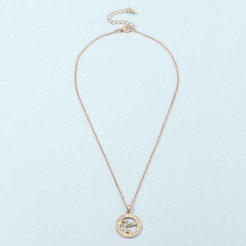 Collar con colgante con las letras del zodiaco para mujer y hombre, colgante con las letras del zodiaco, Virgo Libra, escorpio, Sagitario, capricornio, acuario, de cumpleaños