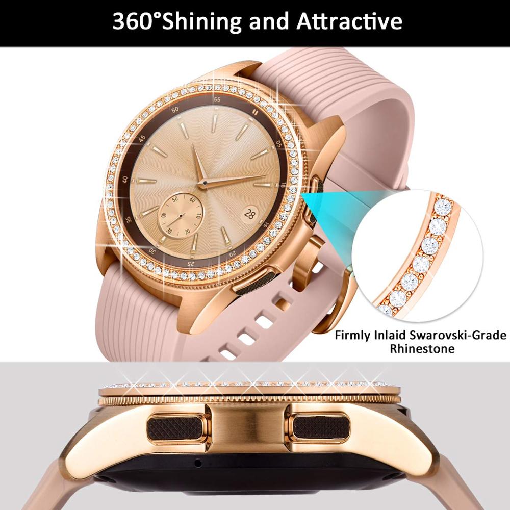 Étui pour montre Samsung Galaxy, cadran diamanté, S3, S2, frontier, classique, sport, adhésif, 42 mm, 46 mm, accessoires