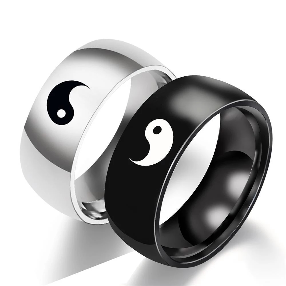 2/4 Uds Tai Chi Yin Yang pareja pulseras collares conjunto colgante pulsera de cadena trenzada ajustable pulseras de amante a juego gargantilla