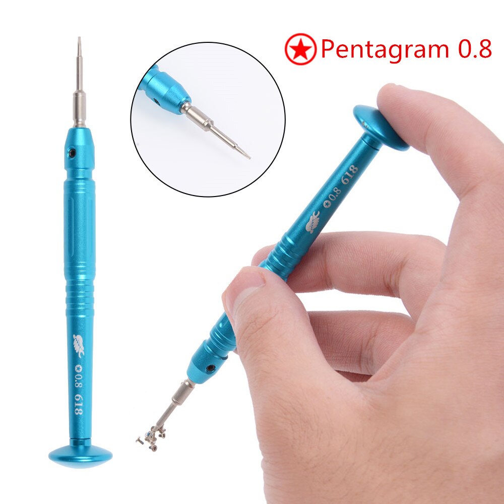 5 In 1 Mini Precision Screwdriver Set Hands Tools for iPhone X 7 8 plus for Samsung Phone Tablet and mainboard Repair: 1pcs Pentagram 0.8