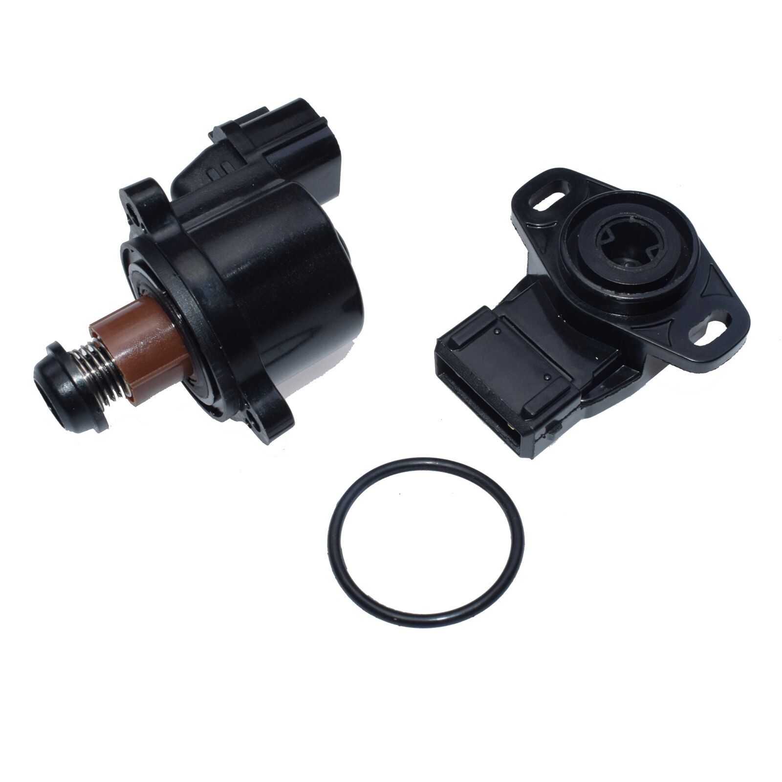 Idle Air Control Valve &amp; Sensor For Mitsubishi Eclipse Galant Montero Sport For Chrysler Sebring Dodge Stratus 2005-2001 AC571: Set